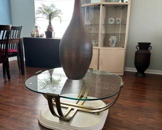 Large wooden vase