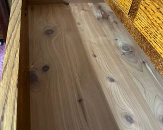 Cedar Lined Drawers - Michaels for Restoration Hardware - Mission Oak 