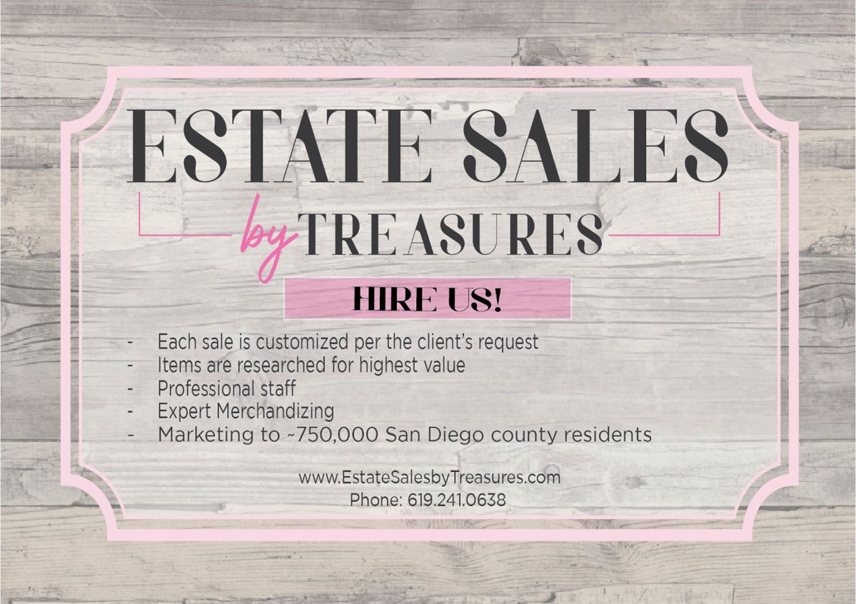 Estate Sales by Treasures New Postcard