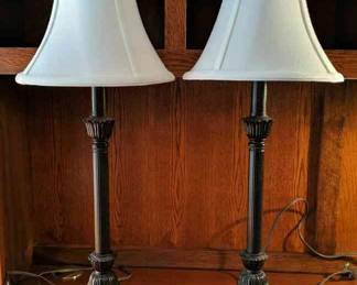 Pair Of Candlestick Lamps