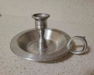 Pewter Candleholder