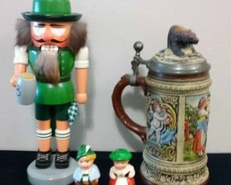German Stein Nutcracker And Saltpepper Shakers