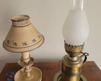 Pair of Rustic Lamps