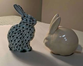 Pair of Porcelain Bunnies