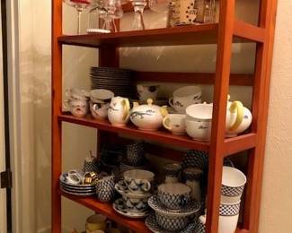 Early Japanese tea sets, Russian blue and white, English Royal Winton yellow rose dinner ware