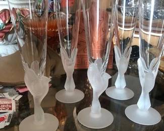 Sasaki frosted dove flutes