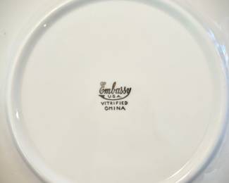 Embassy Vitrified china 70+ pieces