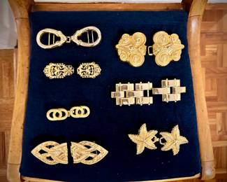 Vintage 1980s Papagallo-style belt buckles