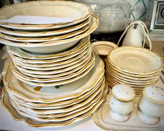 Mikasa stoneware “Garden Club” 30+ pieces