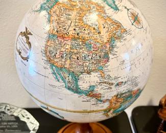 Vintage 1980s globe (note USSR on map)