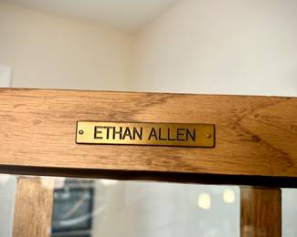 Ethan Allen lighted breakfront with cabinet - like-new condition