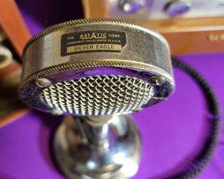 Vintage Astatic Silver Eagle Microphone
