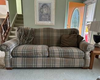 Clayton Marcus Plaid Sofa