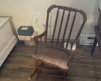 Childrens Wood Rocking Chair