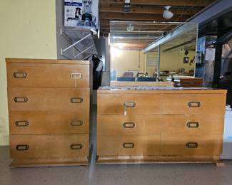 Vintage Dressers and Mirror