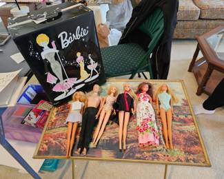 Vintage Barbie Dolls & Case