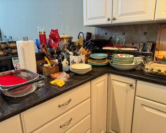 plates, knives, pyrex and more
