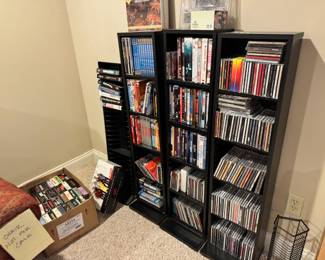 VHS, DVD and CDS