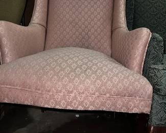 JPAS2052 PINK WING BACK CHAIR