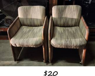 JPAS9039 Lot of Two Office Chairs with Wheels