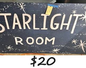 JPAS5023 Handpainted Starlight Room Sign Local Pickup