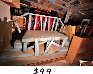 JPAS5032 Custom Built Wooden Staired Bridge Theater Scenery Prop Local Pickup