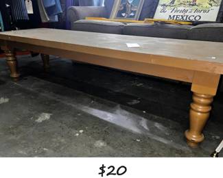 JPAS2005 BLONDE WOOD RECTANGULAR COFFEE TABLE