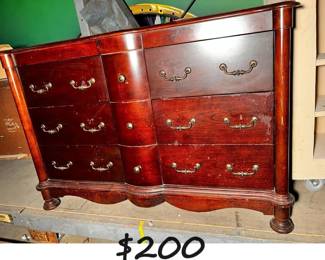 JPAS5019 Red Woooden Dresser Local Pickup