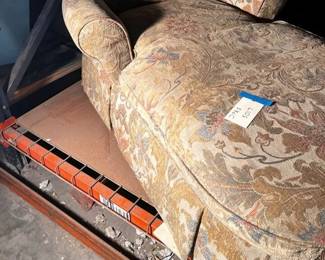 JPAS5017 Floral Pattern Chase Lounger by Bassett c 1980 Local Pickup