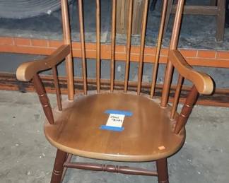 JPAS9049 Brown Wooden Rocking Chair