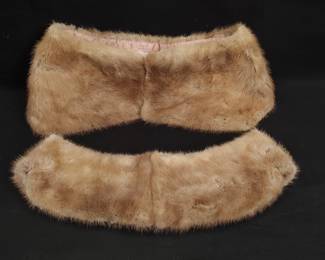 Real mink fur collars!