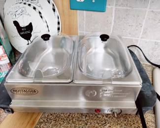 WORKING VINTAGE FOOD WARMER