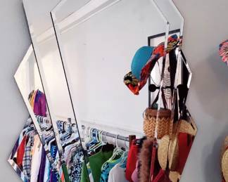 VINTAGE CHEVRON MIRROR