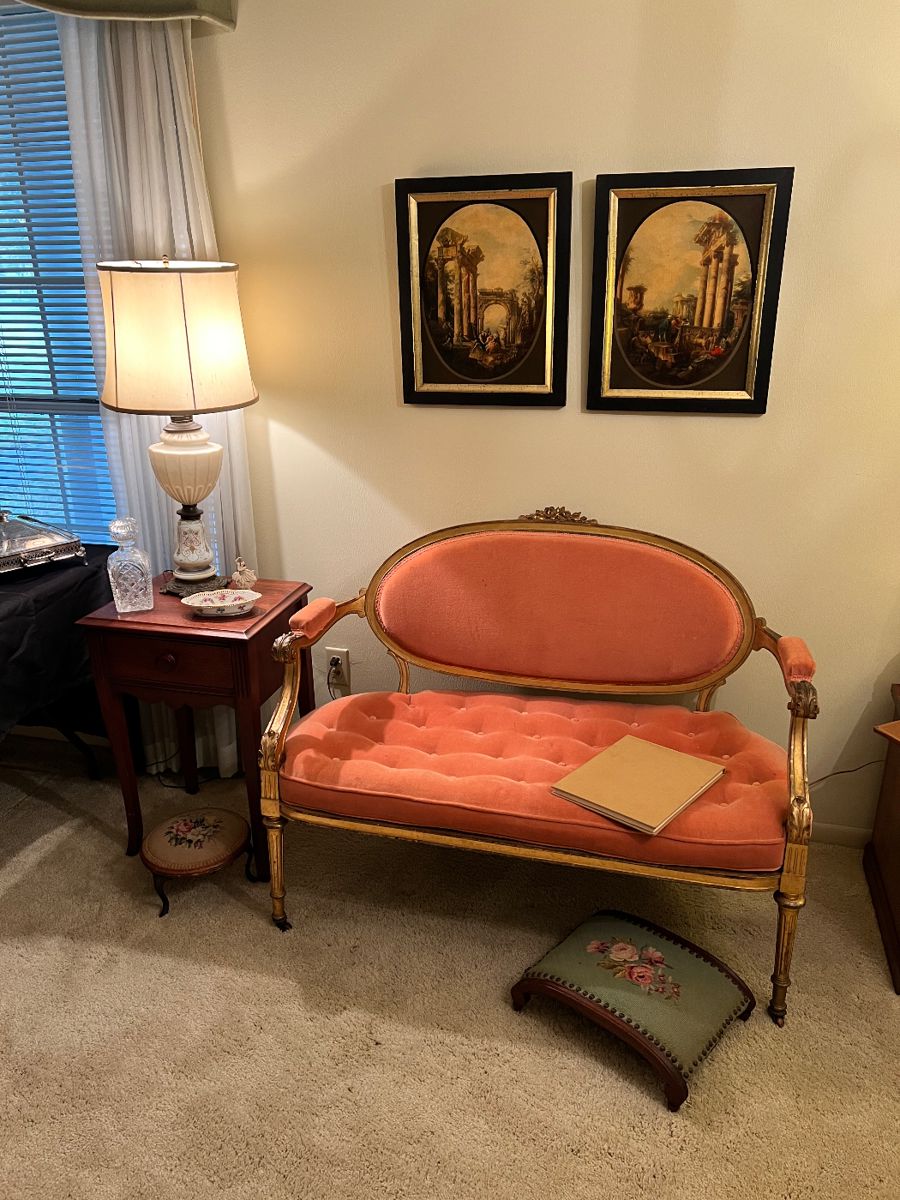 Settee and footstool have sold but other items in picture are still available