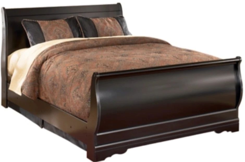 King Espresso Sleigh Bed