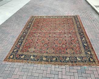 Mahal room size semi-antique rug