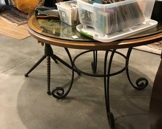 metal base dining table