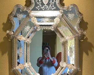 Gorgeous Venetian Glass Mirror - 