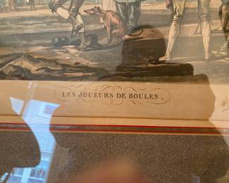 Portfolio Of Famous Paintings & Scenes & Sculptures "Les Joueurs De Boules" French