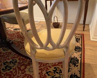 Set of six. Upholstered seats.