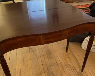 Close Up Of Drop Leaf Table Greenbaum's Furniture Patterson N. J.