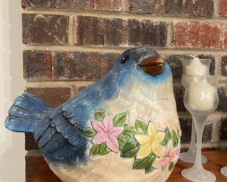 large Bird figurine, candle holders