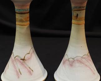 Studio Pottery candle holders