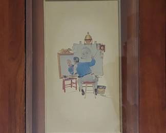 Norman Rockwell framed prints