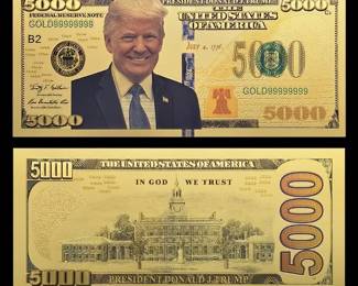 trump 5000 dollar bill