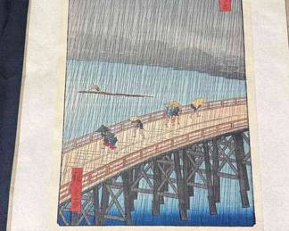 Ando Hiroshige Sudden Shower Print