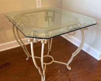 Glass Top Table Pair