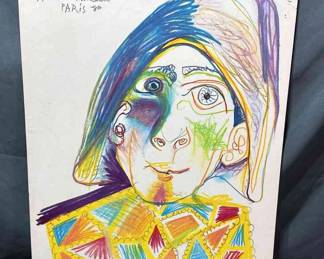 1971 Pablo Picasso Exhibition Poster, Galerie Louis Leiris By