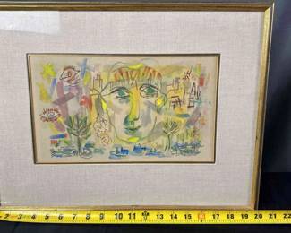 1946 Henry Miller Watercolor Signed