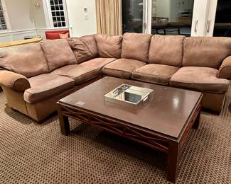 Design Center Sectional Sofa & Design Center "Birch" Coffee Table
